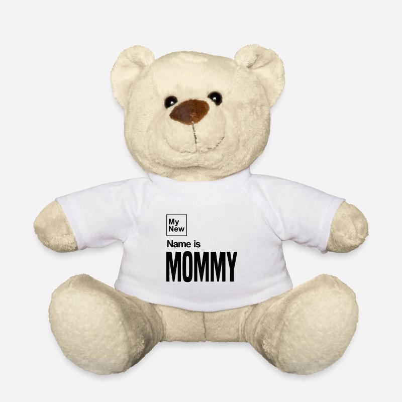 My New Name Is Mommy - Teddy Bear - white