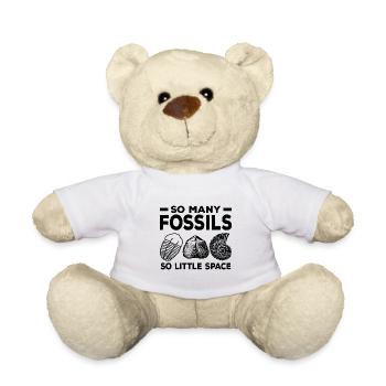 Collecting fossils - Teddy Bear - white - Front