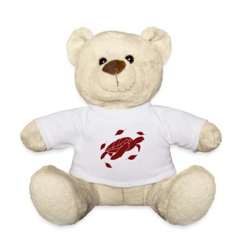 Schildkröte / Kriechtier - Reptilie - Teddy - Weiß - Vorne