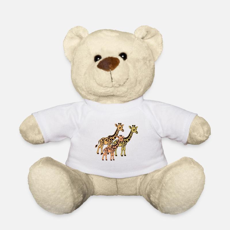 Giraffe Afrika Safari Giraffen - Teddy - Weiß