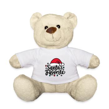 Le chapeau de Père Noël préféré du Père Noël - Nounours - blanc - Devant
