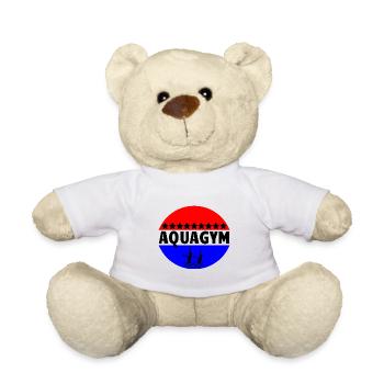 AQUAGYM silhouettes (noir, demi-cercles) - Nounours - blanc - Devant