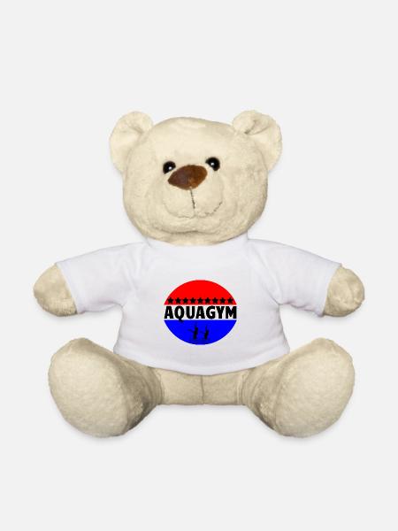 AQUAGYM silhouettes (noir, demi-cercles) - Nounours - blanc