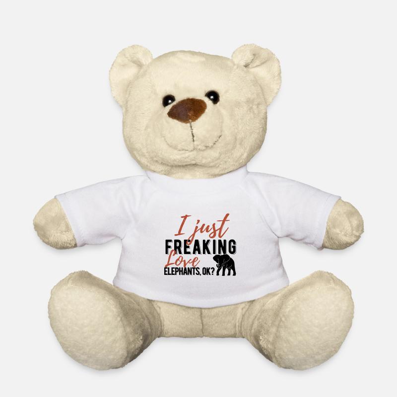 Elefant - Teddy - Weiß