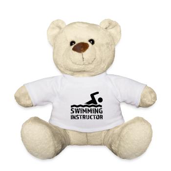 Swimming instructor Swimming course Profession Swimming coach - Teddy Bear - white - Front