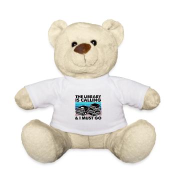 Bibliothekar Geschenkbibliothek Berufung muss Buchliebhaber gehen - Teddy - Weiß - Vorne