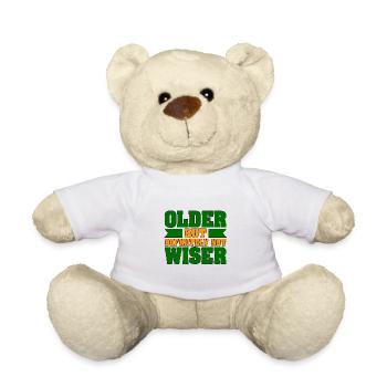 Alter Mensch Humor Älter Definitiv nicht klüger - Teddy - Weiß - Vorne