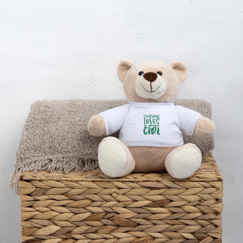 Umweltgeschenk Jeder liebt ein grünes Mädchen Teddy
