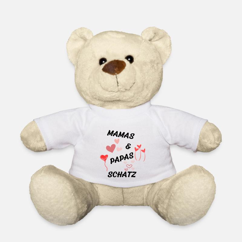 Mamas und Papas Schatz - Teddy - Weiß