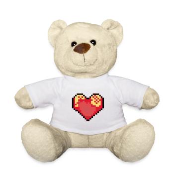PixelHeart Bliss - Teddy Bear - white - Front