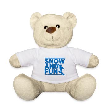 Skifahren Snowboard Berge Urlaub Schnee Freestyle - Teddy - Weiß - Vorne