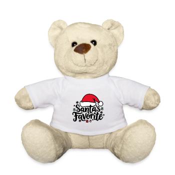 Le chapeau de Père Noël préféré du Père Noël - Nounours - blanc - Devant