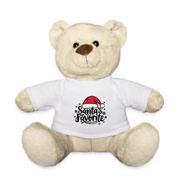 Le chapeau de Père Noël préféré du Père Noël - Nounours - blanc - Devant
