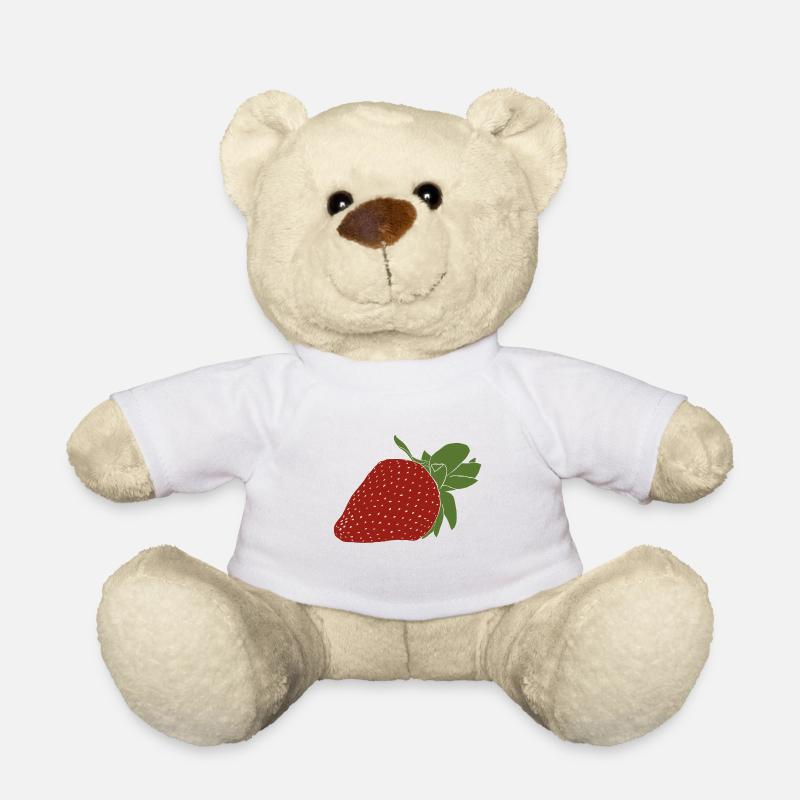 Erdbeere - Teddy - Weiß