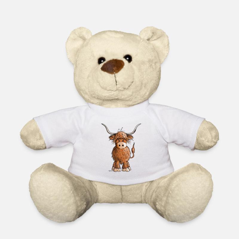 Schottisches Hochlandrind - Teddy - Weiß