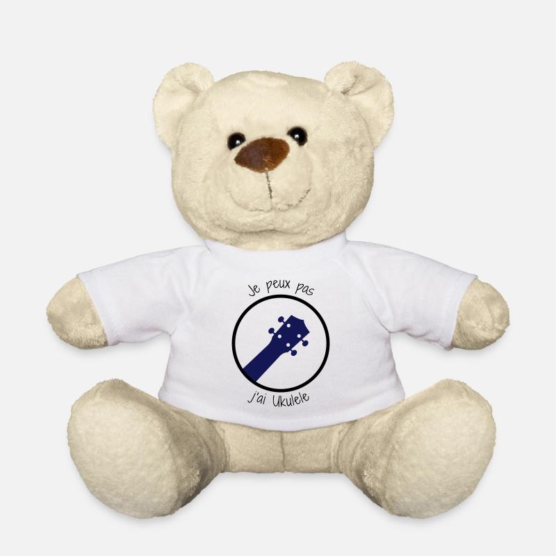 Je peux pas j'ai Ukulele - Nounours - blanc