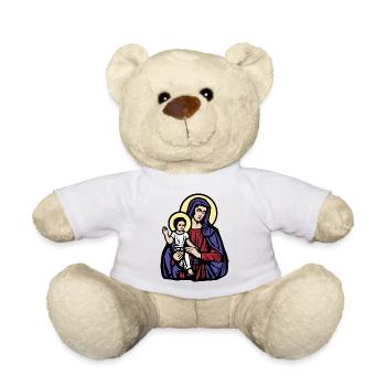 Mary and Jesus eu - Teddy Bear - white - Front