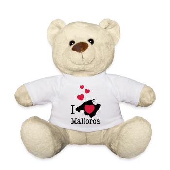 Mallorca Balearen Spanien Palme Ferieninsel Urlaub - Teddy - Weiß - Vorne