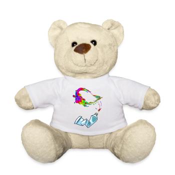 Kreativität aus der Tube - Teddy - Weiß - Vorne