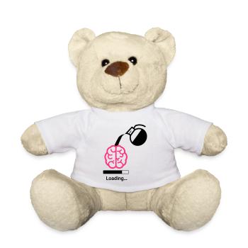 Coffee loading to Brain - Teddy - Weiß - Vorne