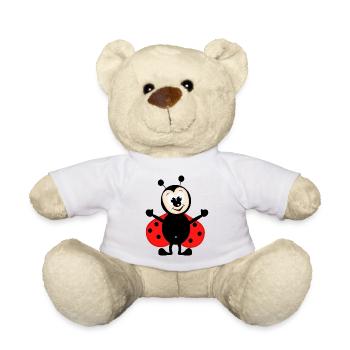 Caricature de coccinelle - Nounours - blanc - Devant