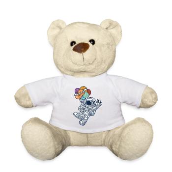 Astronaut with balloons - Teddy Bear - white - Front