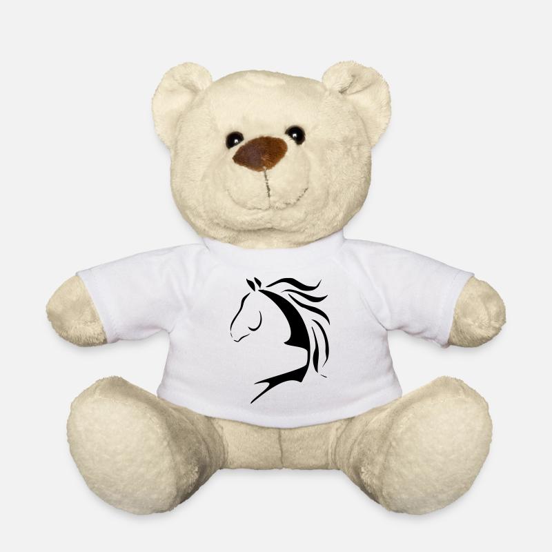 Tête de cheval, Cheval, Cheval, Équitation, Fou de cheval - Nounours - blanc
