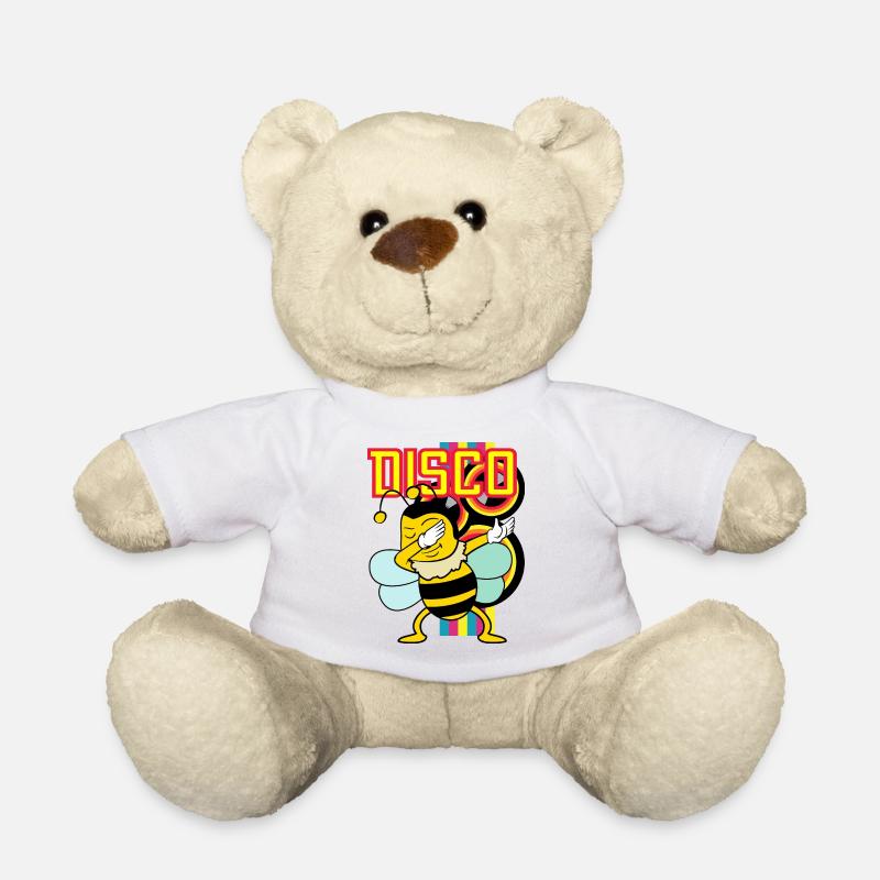 Retro Vintage Dabbing Dab Disco Party Biene Tiere - Teddy - Weiß