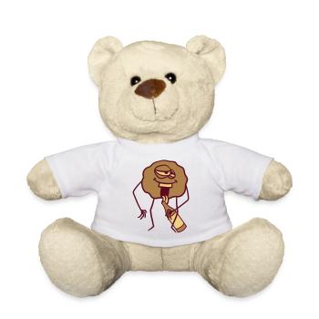 drink drink thirst bottle beer alcohol party be - Teddy Bear - white - Front