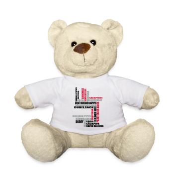 Sackpfeifen Textwolke - Teddy - Weiß - Vorne