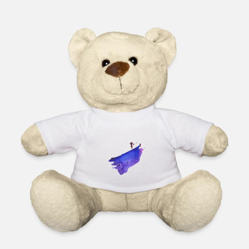 Farben Fleck - Teddy - Weiß