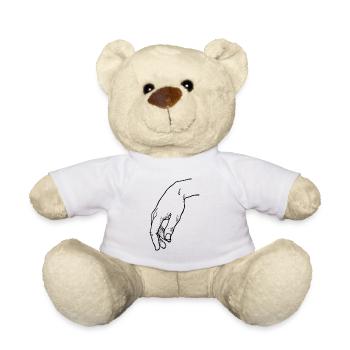 Signes de la main - Nounours - blanc - Devant