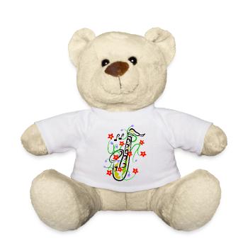Saxophon Design - Teddy - Weiß - Vorne