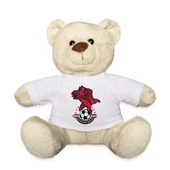 soccer football sports logo eagle eagle adler - Teddy Bear - white - Front