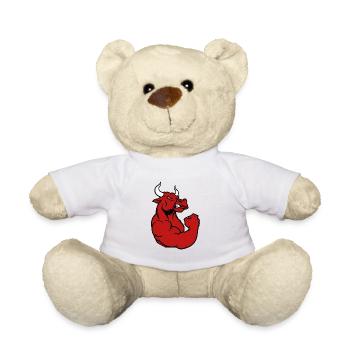 Cadeau de remise en forme d'entraînement bodybuilder taureau - Nounours - blanc - Devant