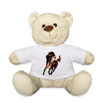 gxp brown horse splash water color - Teddy Bear - white - Front