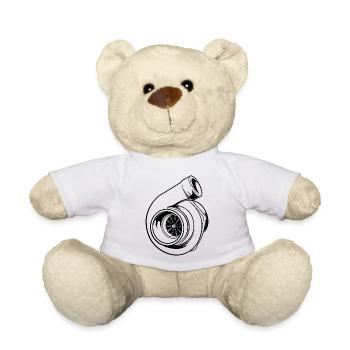 Turbo Turbolader Boost Ladedruck Tuning Geschenk - Teddy - Weiß - Vorne