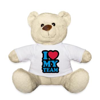 I love my team - Teddy Bear - white - Front