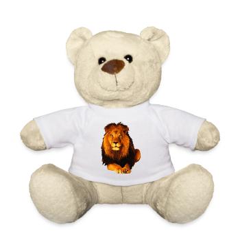 lion - Teddy Bear - white - Front