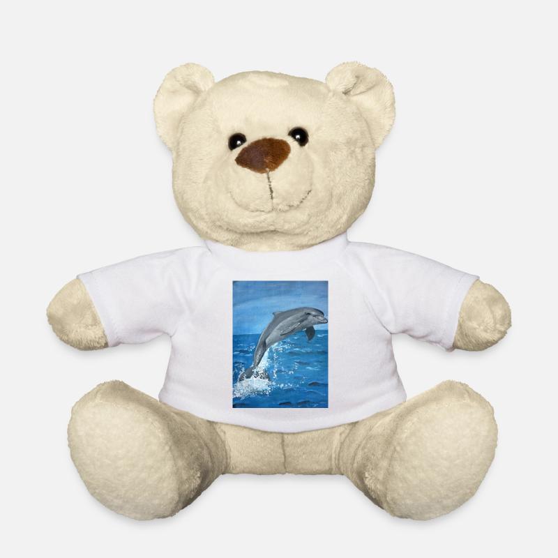 Delphin - Teddy - Weiß