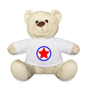 star - Teddy Bear - white - Front