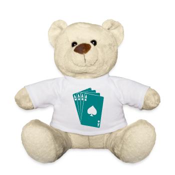 Aces,Poker - Teddy - Weiß - Vorne