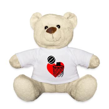 Basketball liebe - Teddy - Weiß - Vorne