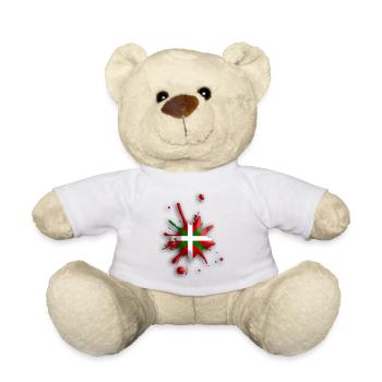 Drapeau Basque tâche 3 - Nounours - blanc - Devant