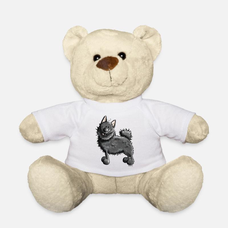 Lustiger Schipperke - Hund - Teddy - Weiß