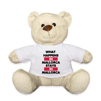 What Happens in Mallorca stays in Mallorca - Teddy - Weiß - Vorne