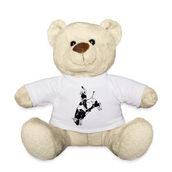 Western Rodeo - Bullrider - Teddy Bear - white - Front