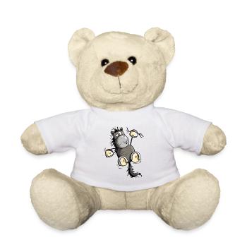 Black Horse - Teddy Bear - white - Front