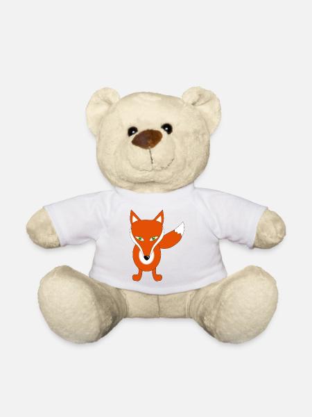 fuchs tier lustig - Teddy - Weiß