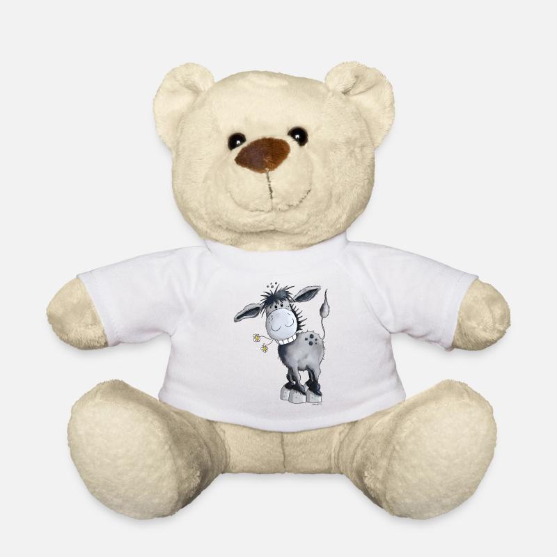 Funny Donkey - Teddy Bear - white